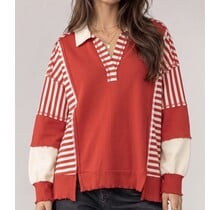Preppy Stripe Pullover