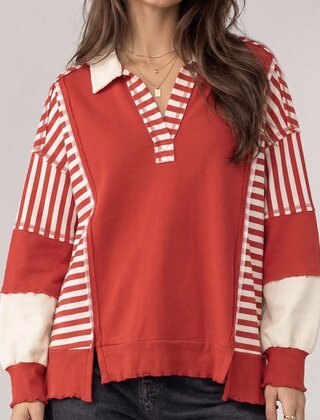 Preppy Stripe Pullover