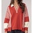 The Uptown Peach Preppy Stripe Pullover