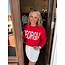 The Uptown Peach Sweet Georgia Red Pullover