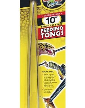 Zoo Med Laboratories Zoo Med 10" Stainless Steel Feeding Tongs