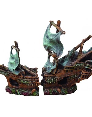 Burgham Aqua-Fit Aqua-Fit Polyresin Shipwreck