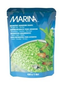 Marina Marina Aquarium Gravel Lime Green 1lb