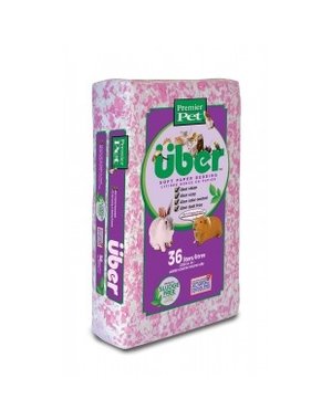 Premier Pet Premier Pet Uber Paper Bedding White/Pink