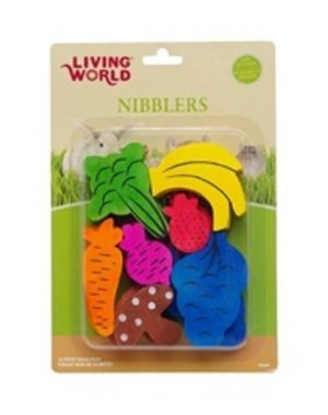 Living World Living World Nibblers, Wood Chews Fruit/Veggie Mix