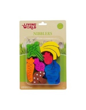 Living World Living World Nibblers, Wood Chews Fruit/Veggie Mix