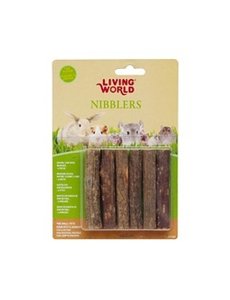 Living World Living World Nibblers Wood Chews - Kiwi Sticks 6 Pack