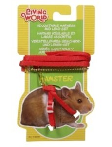 Living World Living World Figure 8 Harness and Lead Set For Hamsters Red