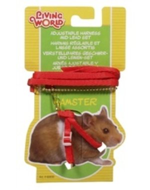 Living World Living World Figure 8 Harness and Lead Set For Hamsters Red