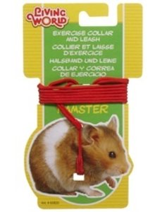 Living World Living World Hamster Collar & Leash Red