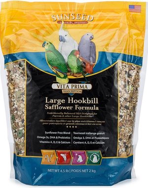 SunSeed SunSeed Vita Prima Sunscription Medium & Large Parrot Safflower Formula 4lb