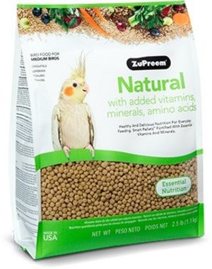 Zupreem Products ZuPreem Natural Medium Birds 2.5 lb