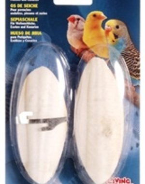 Living World Living World Cuttlebone with Holder - Small - Twinpack
