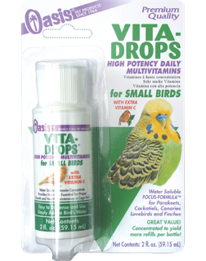 Oasis Products OASIS Vita Drop Vitamins for Small Birds 2 oz