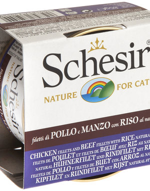 SCHESIR Schesir Chicken & Beef Fillets with Rice - Natural 85 g