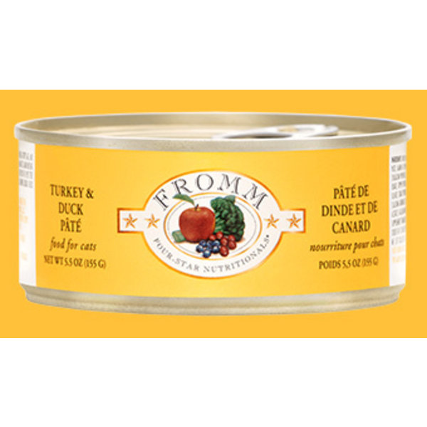 Fromm Family Pet Foods Fromm Four-Star Turkey & Duck Pate Cat Canned Food 5.5 oz