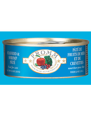 Fromm Family Pet Foods Fromm Four-Star Seafood & Shrimp Pate Cat Canned Food 5.5 oz
