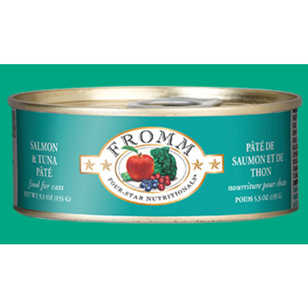Fromm Family Pet Foods Fromm Four-Star Salmon & Tuna Pate Cat Canned Food 5.5 oz