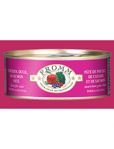 Fromm Family Pet Foods Fromm Four-Star Chicken, Duck & Salmon Pate Cat Canned Food 5.5 oz