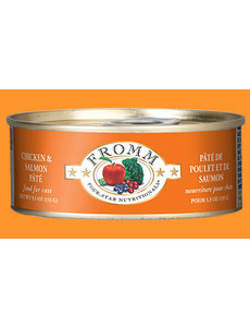 Fromm Family Pet Foods Fromm Four-Star Chicken & Salmon Pate Cat Canned Food 5.5 oz
