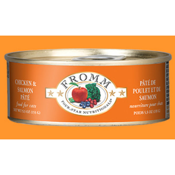 Fromm Family Pet Foods Fromm Four-Star Chicken & Salmon Pate Cat Canned Food 5.5 oz