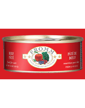 Fromm Family Pet Foods Fromm Four-Star Beef Pate Cat Canned Food 5.5 oz