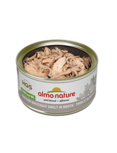 Almo Nature Almo Nature HQS Natural Tuna & White Bait In Broth 70 g