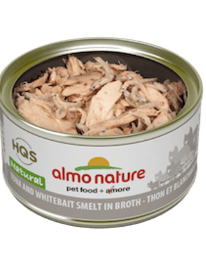 Almo Nature Almo Nature HQS Natural Tuna & White Bait In Broth 70 g