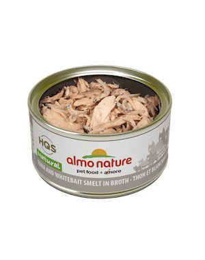 Almo Nature Almo Nature HQS Natural Tuna & White Bait In Broth 70 g