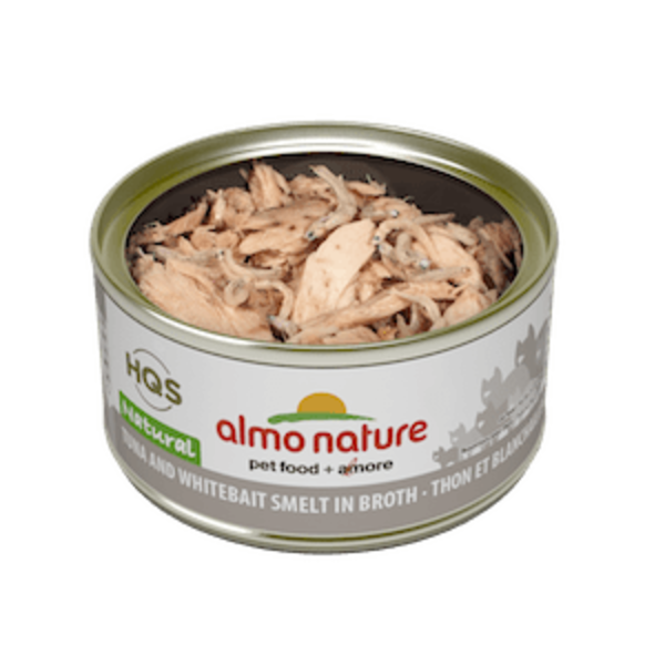 Almo Nature Almo Nature HQS Natural Tuna & White Bait In Broth 70 g