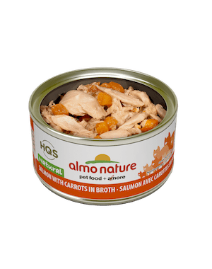 Almo Nature Almo Nature HQS Natural Salmon & Carrots In Broth 70 g