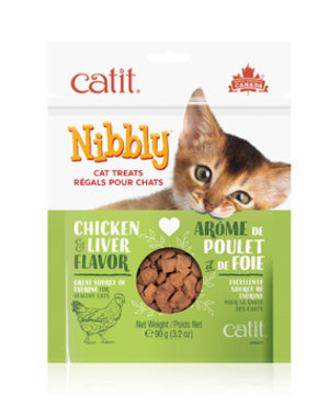 CatIt Catit Nibbly Cat Treat Chicken & Liver 90 g