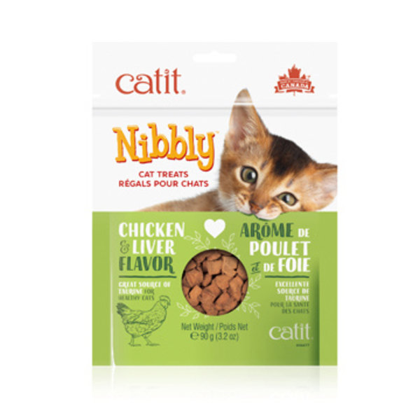 CatIt Catit Nibbly Cat Treat Chicken & Liver 90 g