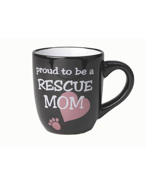 PetRageous PetRageous Proud to be a Rescue Mom Mug 18 oz