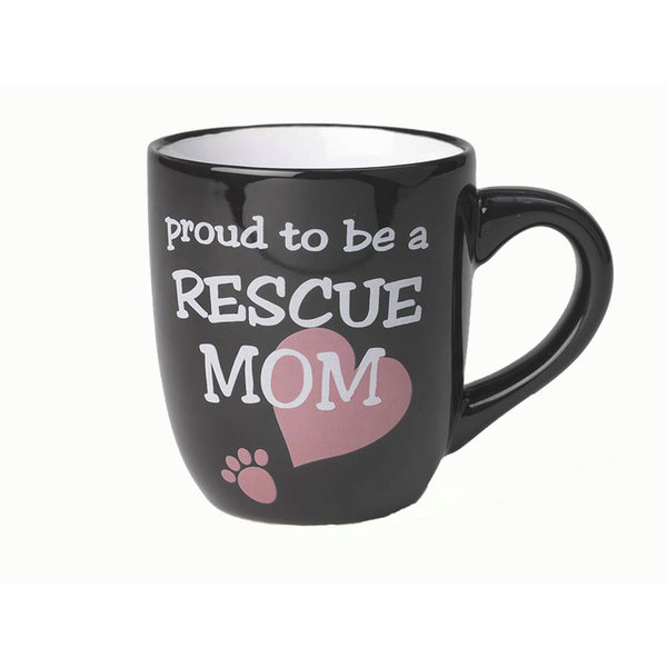 PetRageous PetRageous Proud to be a Rescue Mom Mug 18 oz