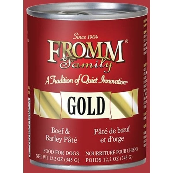 Fromm Family Pet Foods Fromm Pate Dog Beef & Barley 12 oz