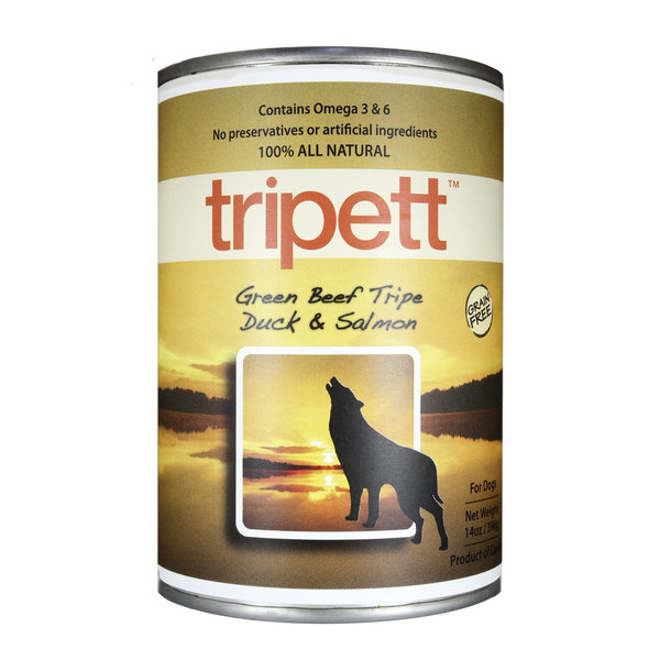PetKind Tripett Dog Can Beef Tripe, Duck & Salmon 14 oz