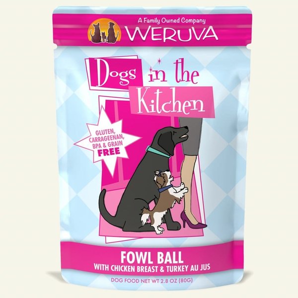 WeRuVa WeRuVa Dogs In The Kitchen Fowl Ball 2.8 oz