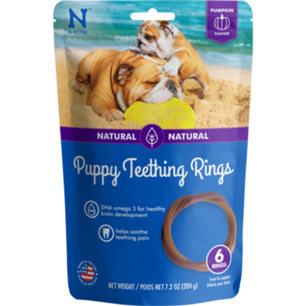 NPIC NPIC N-Bone Puppy Teething Ring Pumpkin Flavor