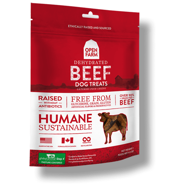 Open Farm Inc. Open Farm Dehydrated Dog Treats Beef 4.5 oz