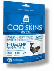 Open Farm Inc. Open Farm Dehydrated Dog Treats Cod Skins 4.5 oz