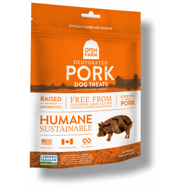 Open Farm Inc. Open Farm Dehydrated Dog Treats Pork 4.5 oz