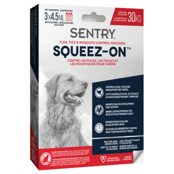 Sentry Sentry Squeez-On Flea, Tick & Mosquito Control, For Dogs (over 30 kg)