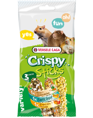 Versele-Laga Versele-Laga CRISPY STICKS OMNIVORES 3 FLAVORS 3x 55g
