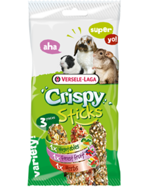 Versele-Laga Versele-Laga Crispy Sticks Herbivores Triple Variety Pack 165 g (3 Pack)