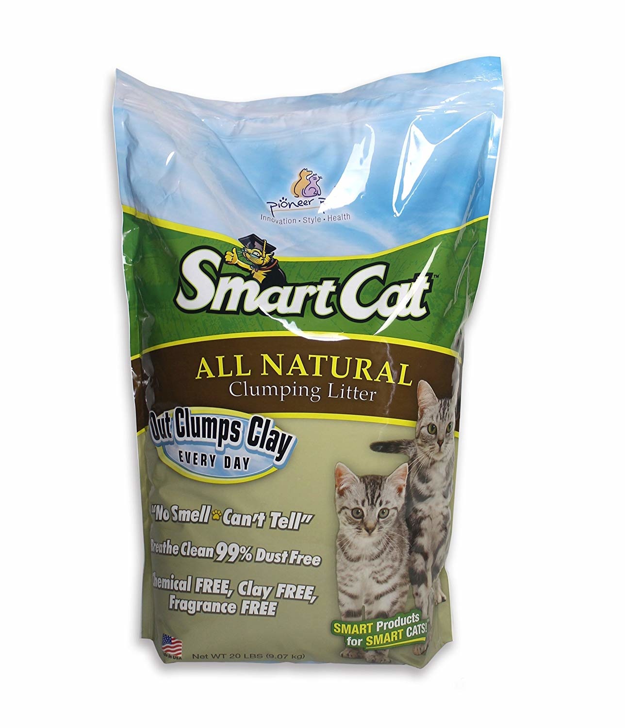 Natural clay top cat litter