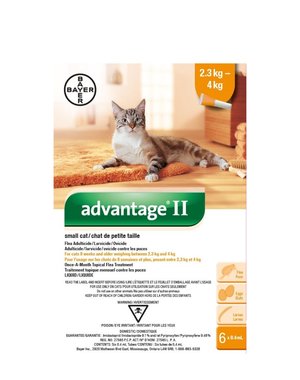 Bayer Bayer Advantage II Small Cat 2.3kg-4kg
