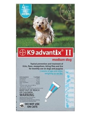Bayer Bayer Advantix II Medium Dog 4.6kg-11kg