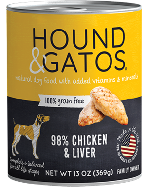 Hound & Gatos Hound & Gatos Chicken & Chicken Liver Complete Meal For Dogs 13oz