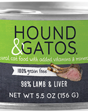 Hound & Gatos Hound & Gatos Lamb & Lamb Liver Complete Meal For Cats 5.5oz